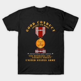 Good Conduct w Medal w Ribbon - 18 Years T-Shirt